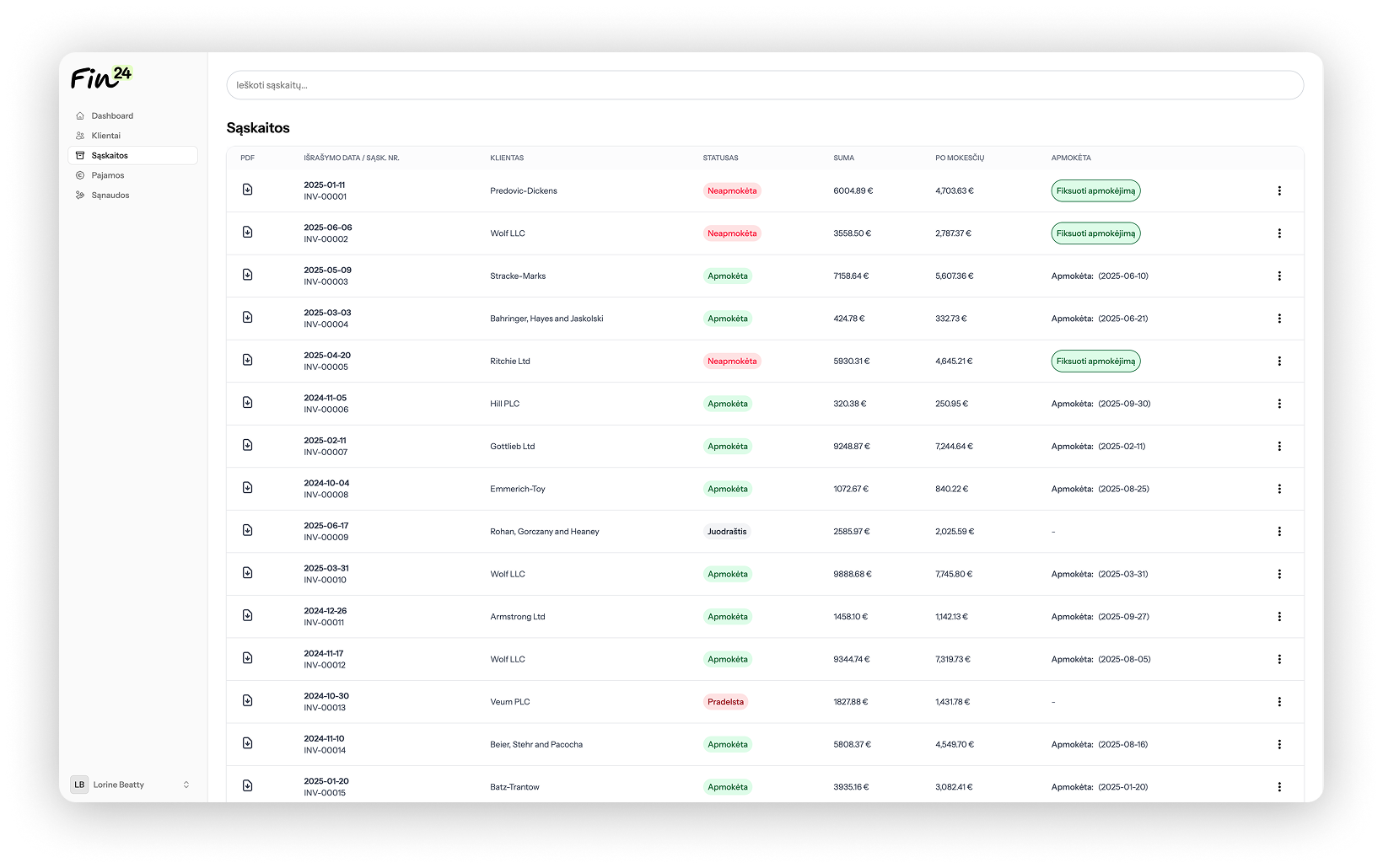 VMI sistema individualios veiklos apskaitai Fin24